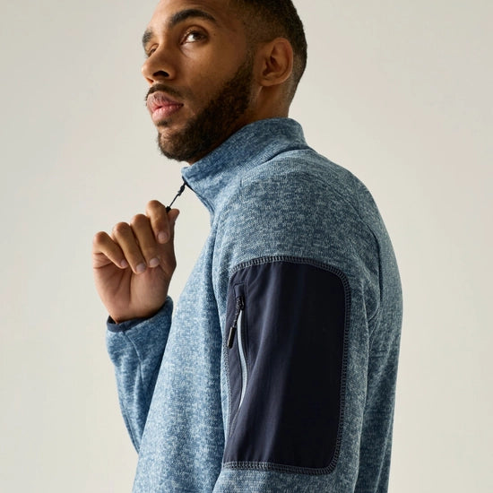 Regatta Newhill Full Zip Fleece | Dusky Blue RMA671