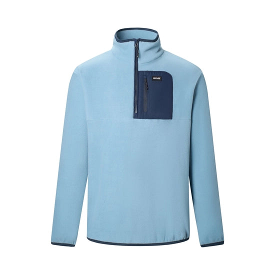 Regatta Frankie Half Zip Fleece | Dusky Blue/ Navy RMA684
