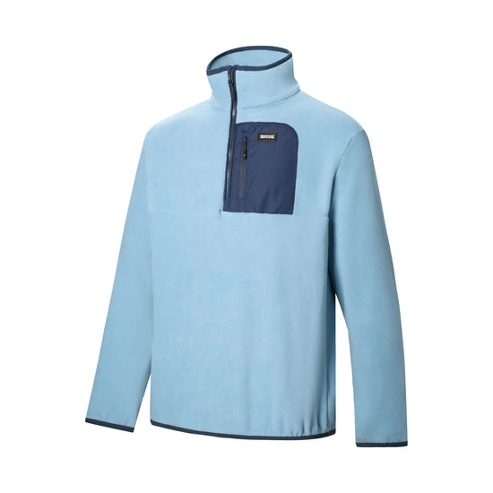 Regatta Frankie Half Zip Fleece | Dusky Blue/ Navy RMA684