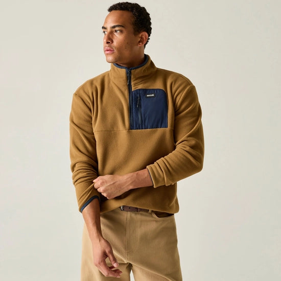 Regatta Frankie Half Zip Fleece | Tan RMA684