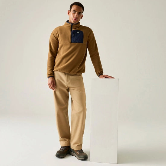 Regatta Frankie Half Zip Fleece | Tan RMA684