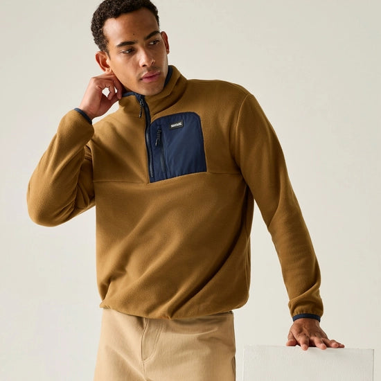 Regatta Frankie Half Zip Fleece | Tan RMA684