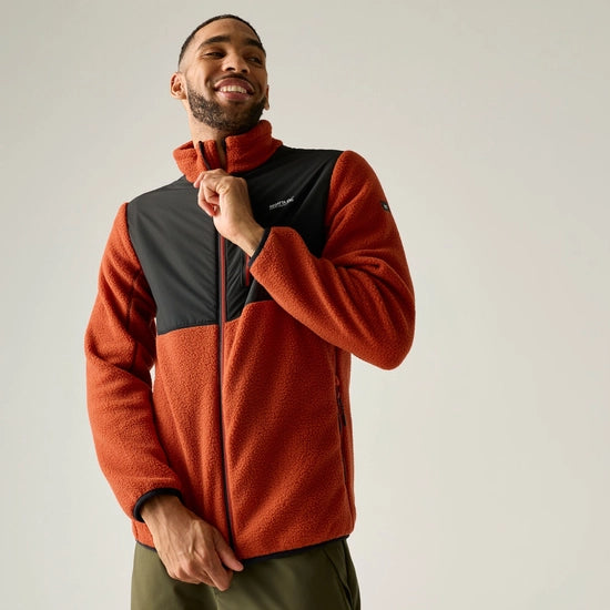 Regatta Morran Water Resistant Full Zip Fleece | Rooibos Tea RMA710
