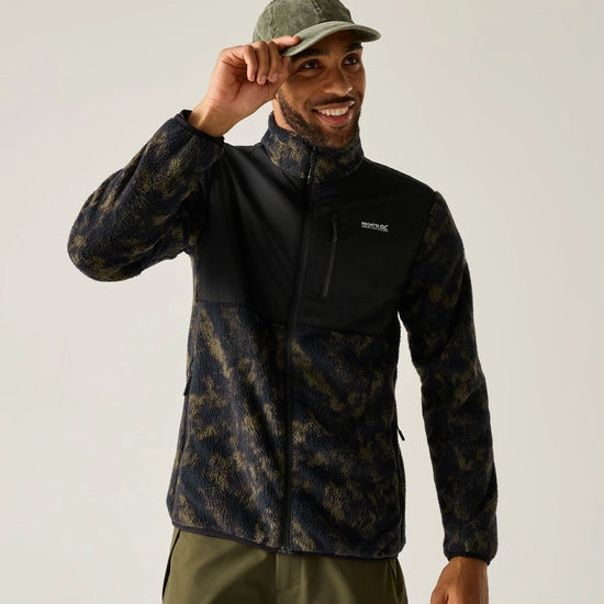 Regatta Morran Water Resistant Full Zip Fleece | Tectured Print RMA710