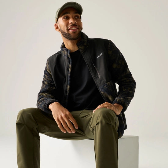 Regatta Morran Water Resistant Full Zip Fleece | Tectured Print RMA710