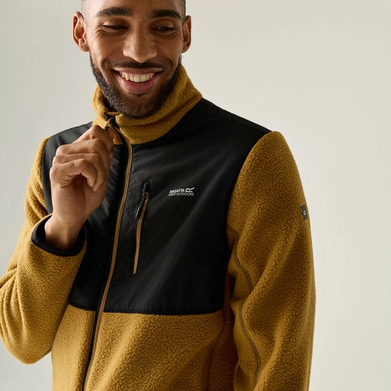 Regatta Morran Water Resistant Full Zip Fleece | Wood Brown RMA710