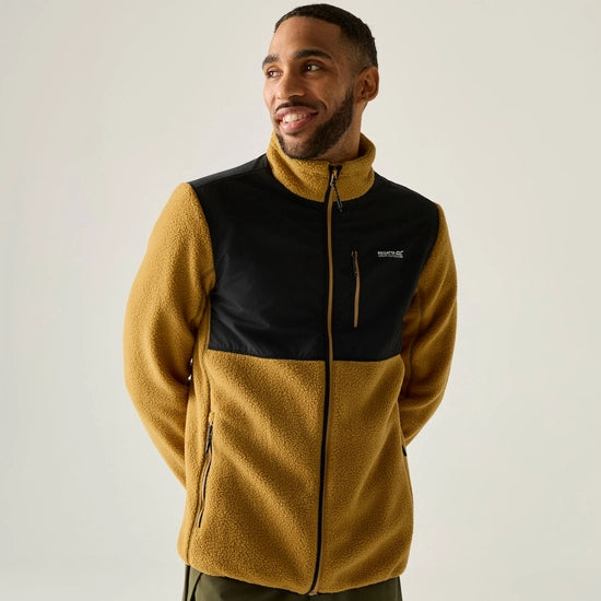 Regatta Morran Water Resistant Full Zip Fleece | Wood Brown RMA710