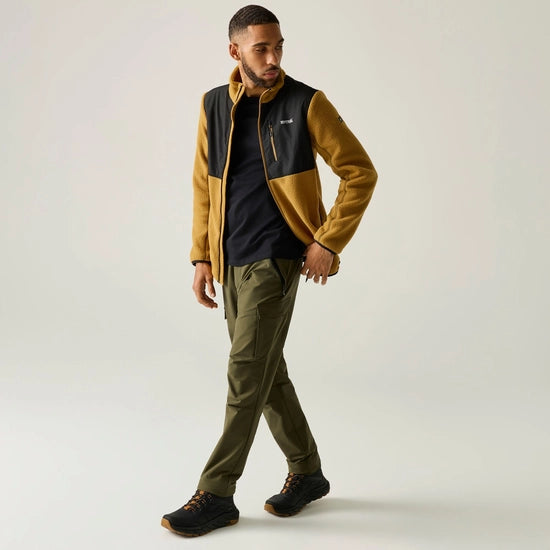 Regatta Morran Water Resistant Full Zip Fleece | Wood Brown RMA710