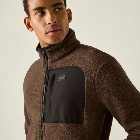 Regatta Frankie Borg Full Zip Fleece | Ground Coffee RMA715