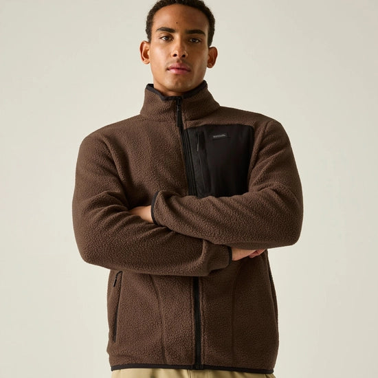 Regatta Frankie Borg Full Zip Fleece | Ground Coffee RMA715
