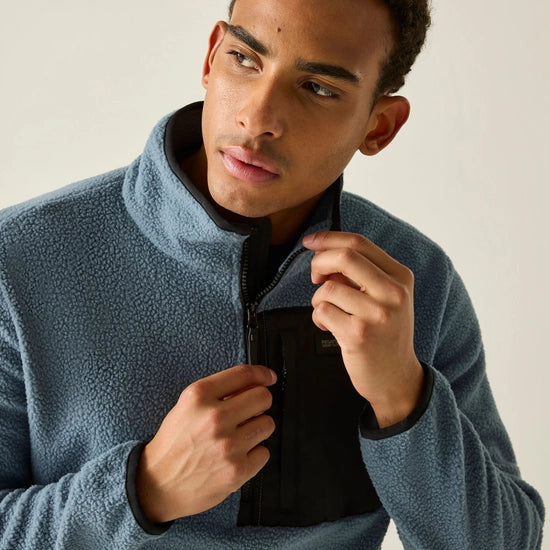 Regatta Frankie Borg Half Zip Fleece | Grey Mirage RMA718
