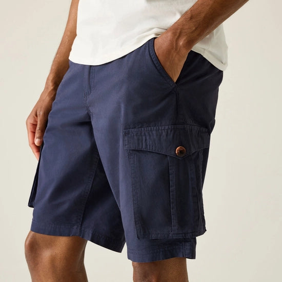 Regatta Men's Shorebay II Cargo Shorts | Navy Blue RMJ312