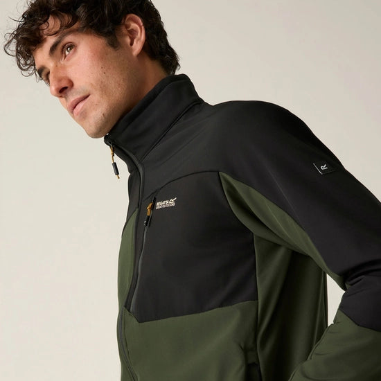 Regatta Moutdale Shell Zip Jacket | Khaki/Black RML282