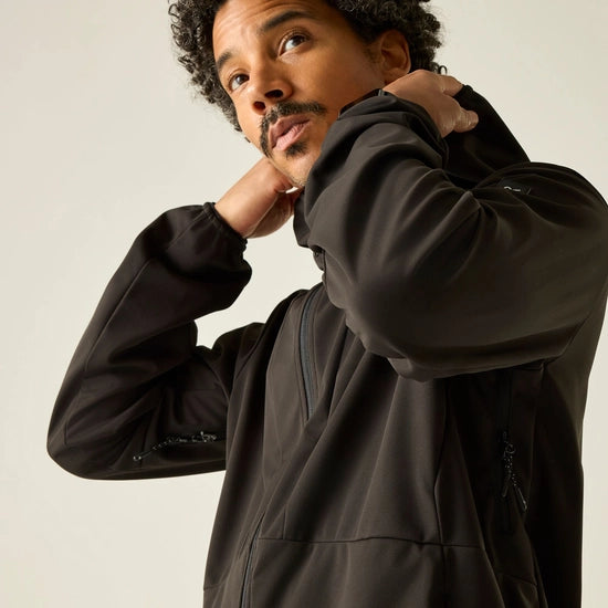 Regatta Tredmoor Men's Softshell Jacket | Black RML290