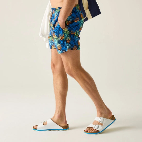 Regatta Loras Men's Swim Shorts| Navy Tropical RMM014