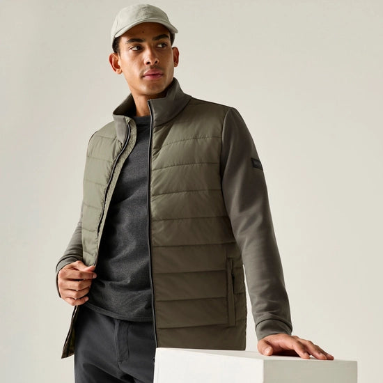 Regatta Men's Waverhill Hybrid Jacket | Olive RMN333