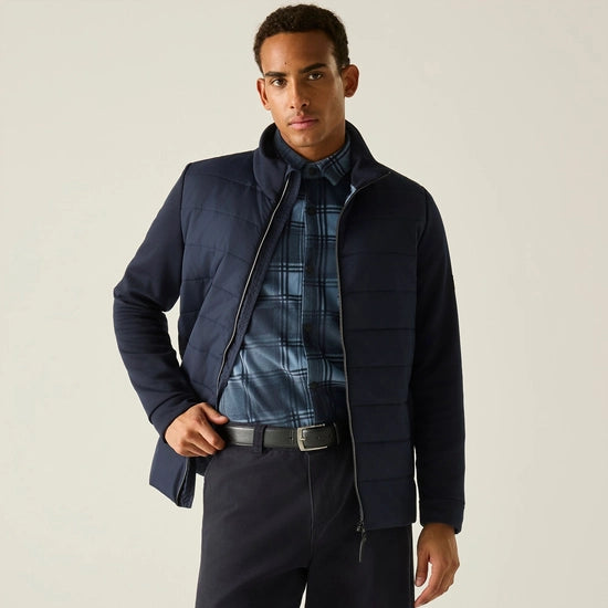 Regatta Men's Waverhill Hybrid Jacket | Navy RMN333