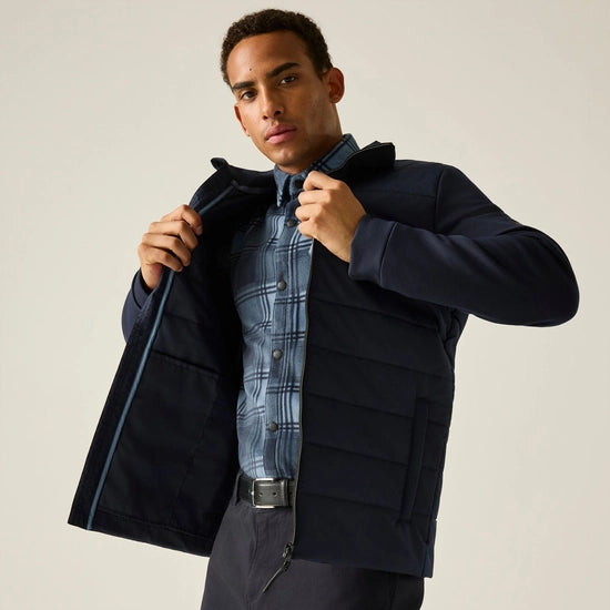 Regatta Men's Waverhill Hybrid Jacket | Navy RMN333