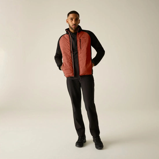Regatta Men's Cyrus Insulated Hybrid Jacket | Burnt Henna RMN343