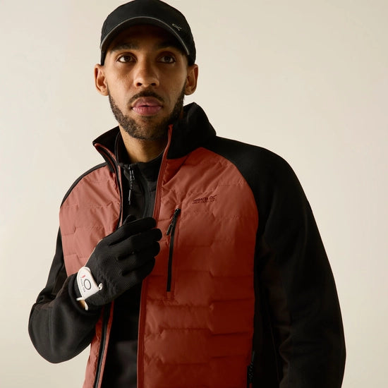 Regatta Men's Cyrus Insulated Hybrid Jacket | Burnt Henna RMN343
