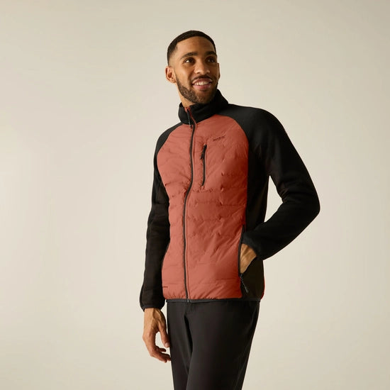 Regatta Men's Cyrus Insulated Hybrid Jacket | Burnt Henna RMN343