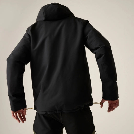 Regatta Highton Stretch Waterproof Insulated Jacket | Black/Sunset RMP456