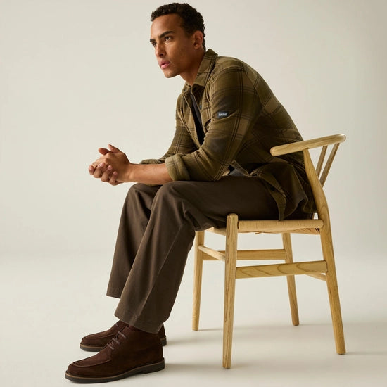 Regatta Frankie Men's Fleece Shirt | Tan RMS230