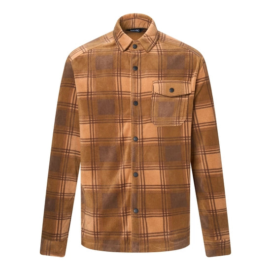 Regatta Frankie Men's Fleece Shirt | Tan RMS230