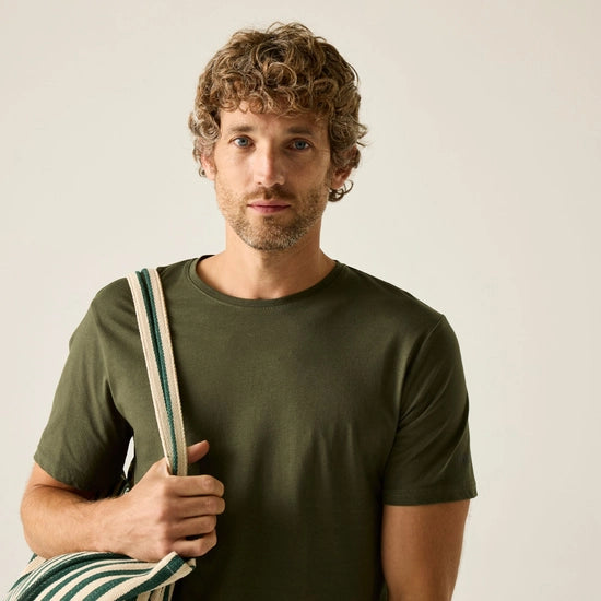 Regatta Tait Men's T-Shirt | Khaki RMT218