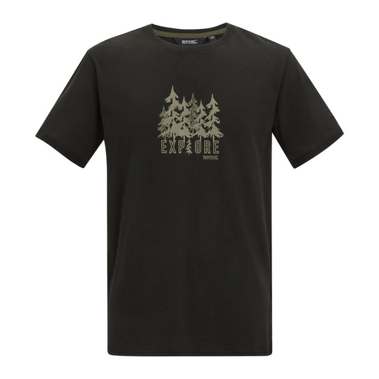 Regatta Cline IX Men's Graphic Tee | Black RMT296