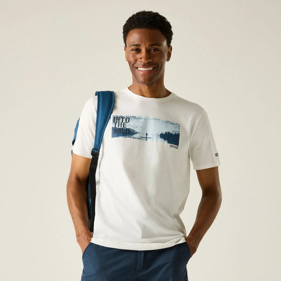 Regatta Cline IX Men's Graphic Tee| White RMT296