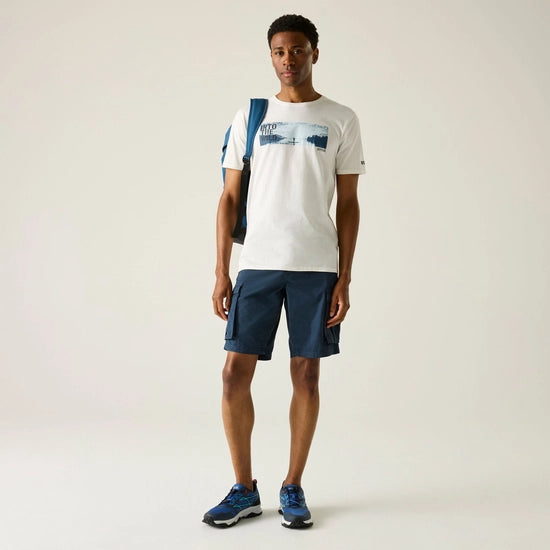 Regatta Cline IX Men's Graphic Tee| White RMT296