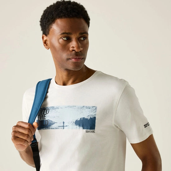 Regatta Cline IX Men's Graphic Tee| White RMT296