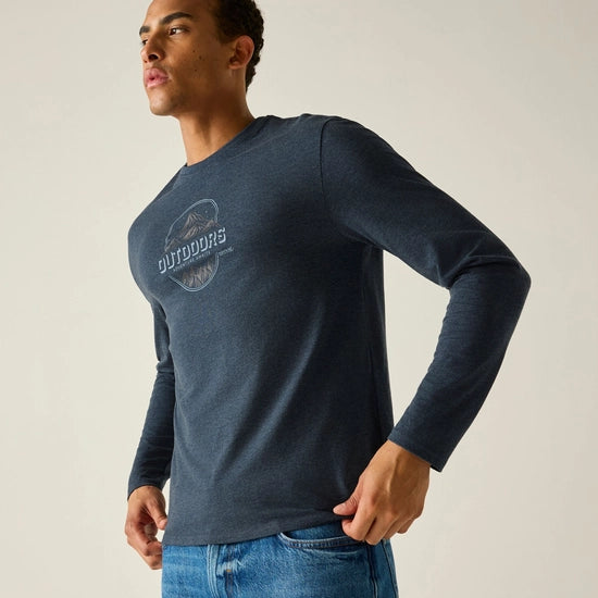 Regatta Maylow Men's Crew Neck Jumper | Navy RMT297