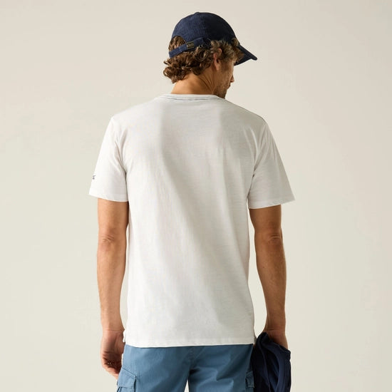 Regatta Rendro Men's Graphic T-Shirt | White RMT335