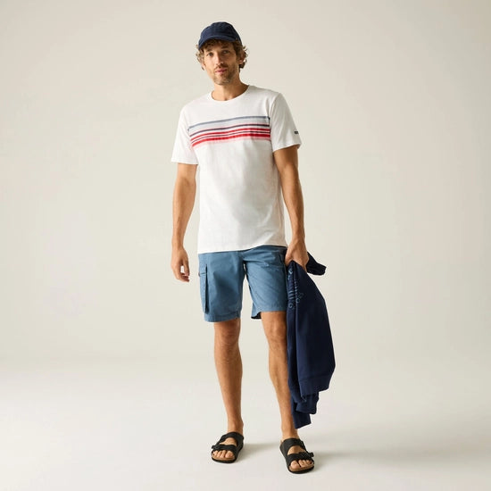 Regatta Rendro Men's Graphic T-Shirt | White RMT335