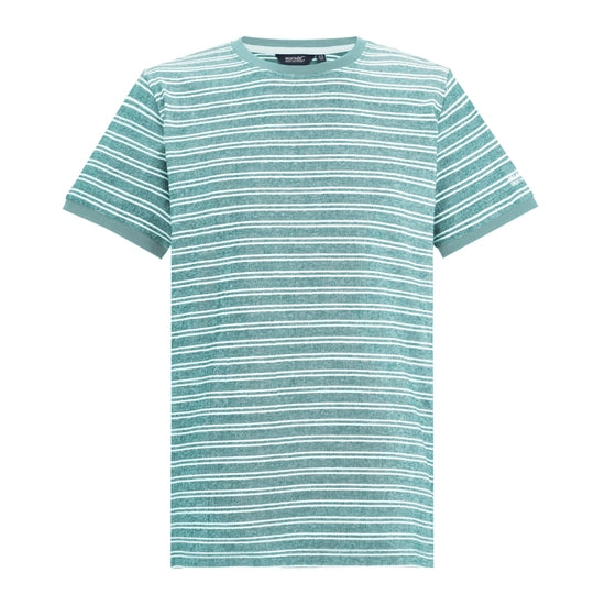 Regatta Benlin Striped Men's T-Shirt | Ice RMT336