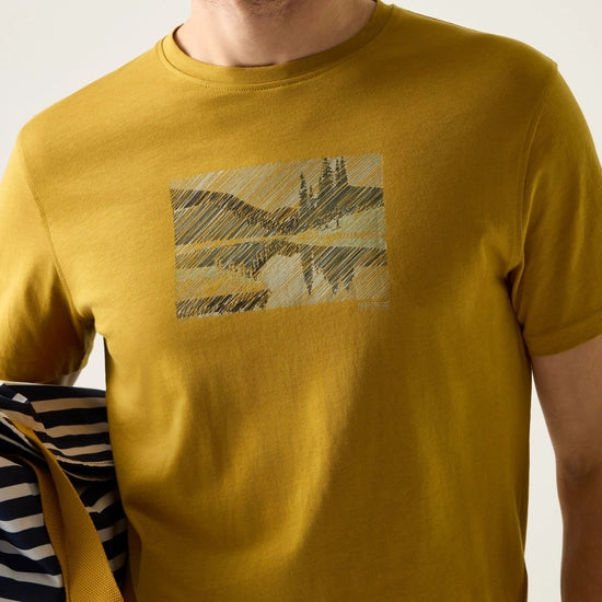 Regatta Breezed Men's Graphic T-Shirt | Wood Bronw RMT344