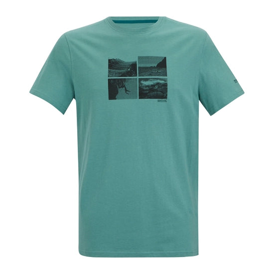 Regatta Breezed Men's Graphic T-Shirt | Ice RMT344