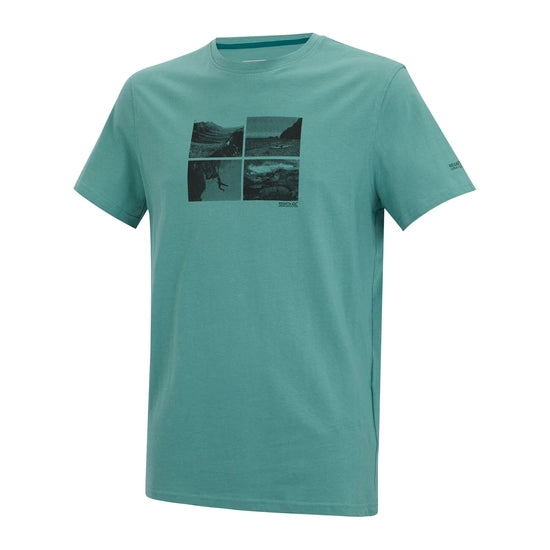Regatta Breezed Men's Graphic T-Shirt | Ice RMT344