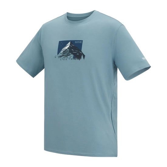 Regatta Fingal Stretch Men's Graphic T-Shirt | Dusty Blue RMT357