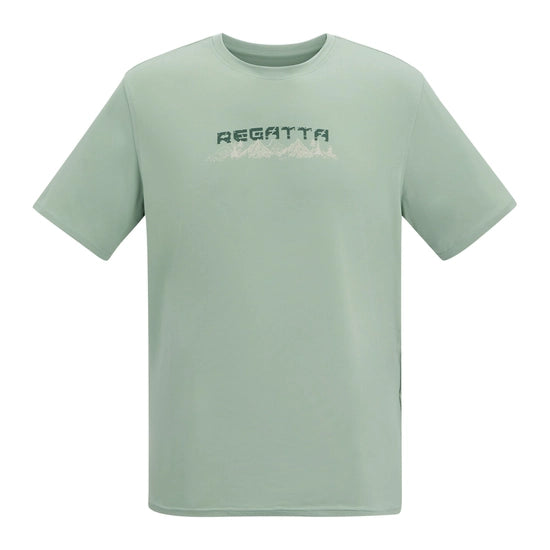 Regatta Fingal Stretch Men's Graphic T-Shirt | Green RMT357