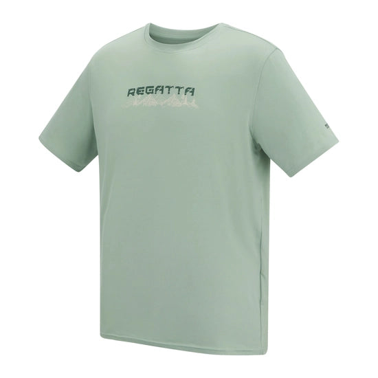 Regatta Fingal Stretch Men's Graphic T-Shirt | Green RMT357