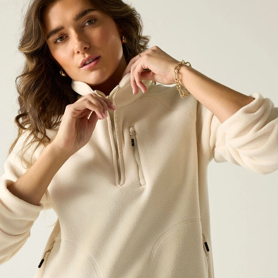 Regatta Frankie Women's Half Zip Fleece | Vanilla RWA729