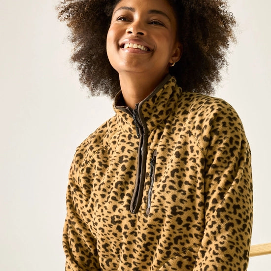 Regatta Frankie Women's Half Zip Fleece | Leopard RWA729