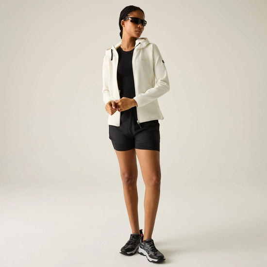Regatta Women's Nayna Hooded Full Zip Fleece | White RWA765