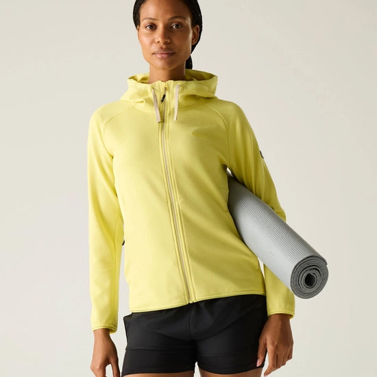 Regatta Women's Nayna Hooded Full Zip Fleece | Yellow RWA765