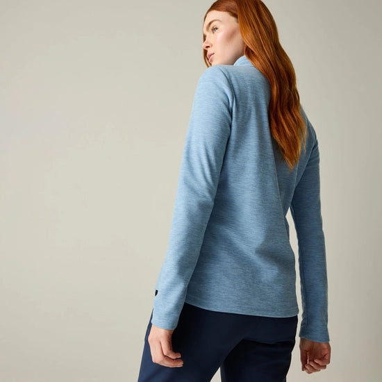 Regatta Sweethart Marl Half Zip Fleece | Dusky Blue RWA775