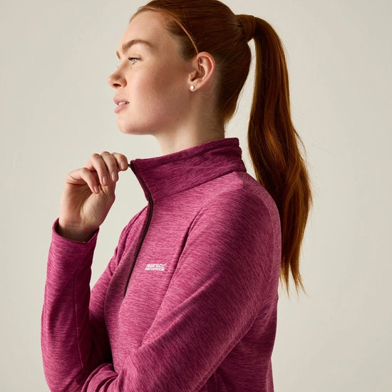Regatta Sweethart Marl Half Zip Fleece | Violet RWA775