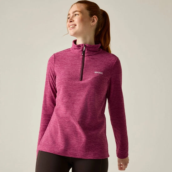 Regatta Sweethart Marl Half Zip Fleece | Violet RWA775